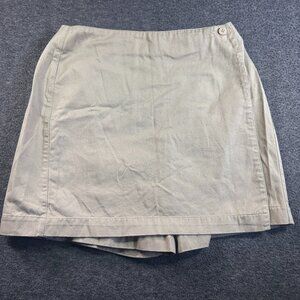 Vintage Ladies Liz Claiborne LizSport Golf Size 8 Khaki Skort 100% Cotton